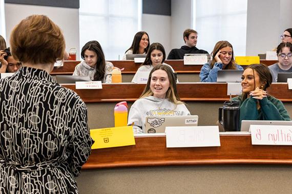 Students in a classroom